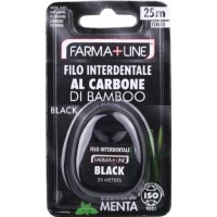 Зубная нить Farma Line с бамбуковым углем, 25 м