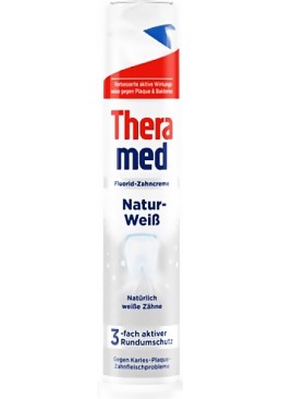 Зубная паста с дозатором TheraMed Natur-WeiB Природная белизна,100мл
