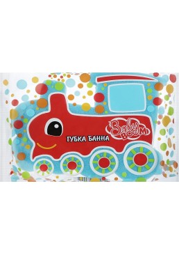 Губка банна Baby boom Потяг, 1 шт
