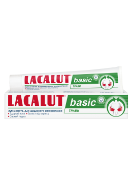 Зубна паста Lacalut Basic Трави, 75 мл