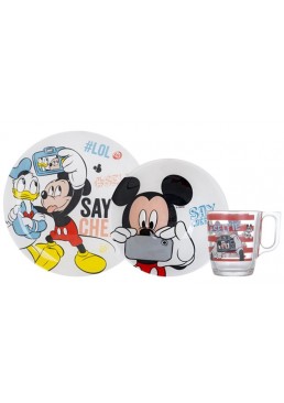 Дитячий набір Luminarc N5278 Disney Party Mickey, 3 предмети
