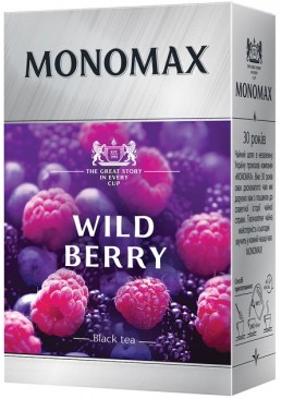 Чай чорний цейлонський Мономах Wild Berry, 80 г