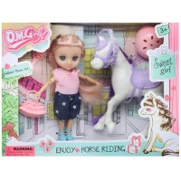 Игровой набор Лялька Мия с конем, 26х7х20 см