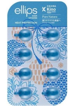 Витамины для волос Ellips Hair Vitamin Сила Лотоса с экстрактом голубого лотоса, 8 шт