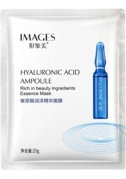 Зволожуюча тканинна маска для обличчя Images Hyaluronic Acid з гіалуроновою кислотою, 25 г