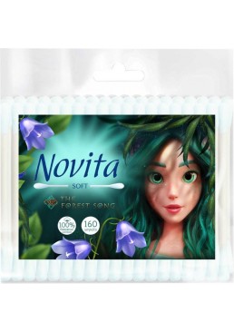 Ватні палички Novita Soft Mavka, 160 шт
