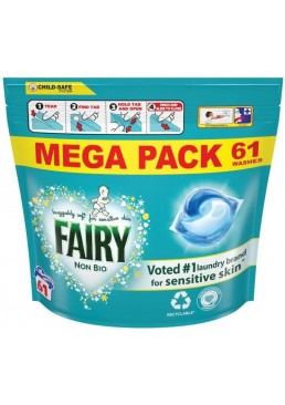 Капсулы для стирки детского белья Fairy Non-Bio для всех типов тканей, 61 шт
