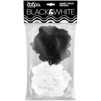 Набір банних губок Добра Господарочка Black&White, 2 шт
