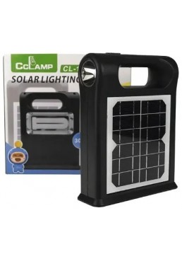 Солнечная система-фонарь CL-12-30W фонарь, 2 лампы, Power bank, 30 W