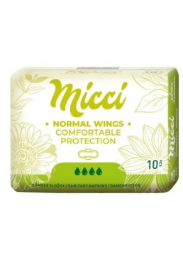 Гигиенические прокладки Micci Normal 4 капли, 10 шт