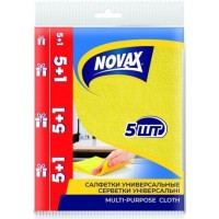Салфетки для уборки Novax универсальные, 5+1 шт