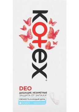 Щоденні гігієнічні прокладки Кotex Ultraslim Deo, 20 шт