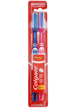 Зубная щетка Colgate Double Action medium, 2 шт