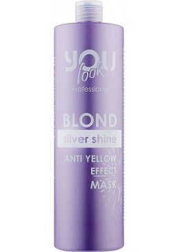 Маска You Look Professional Blond Silver Shine для сохранения цвета и нейтрализации желтизны, 1 л