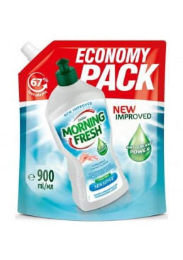 Засіб для миття посуду Morning Fresh Sensitive Алое, 900 мл (запаска)
