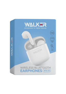 Навушники Bluetooth WALKER WTS-33 white