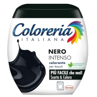 Фарба для одягу та текстилю Coloreria для оновлення кольору чорних речей nero intenso, 350 г