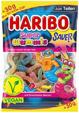 Желейки Haribo Super Wummis Sauer, 205 г