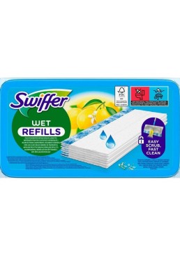 Вологі серветки до швабри Swiffer з лимоном, 10 шт 