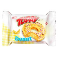 Пончик бисквитный банановый Elvan TODAY DONUT BANANA, 50 г
