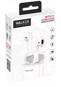 Навушники Walker Bluetooth WTS-17 White