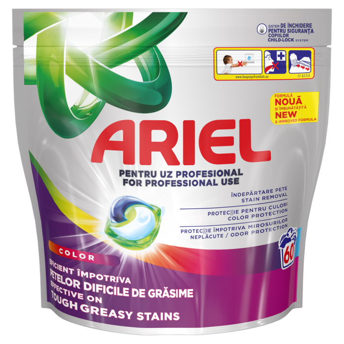 Капсули для прання Ariel Color для кольорової білизни, 60 шт - 