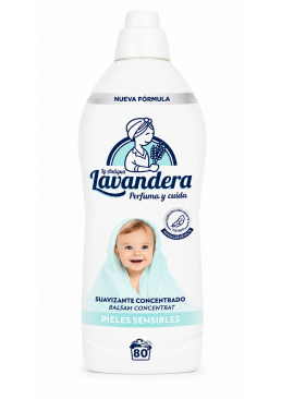 Кондиционер для детского белья Lavandera Pieles Sensibles Чувствительная кожа, 1.6 л (80 стирок)