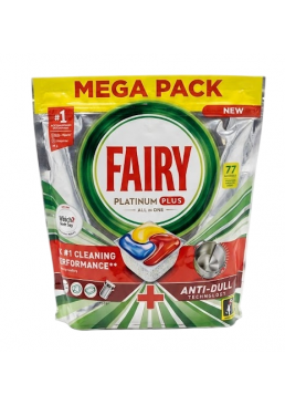 Капсулы для посудомоечной машины Fairy Platinum Plus Лимон, 77 шт