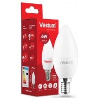 Лампа LED Vestum C37 6W 4100K 220V E14