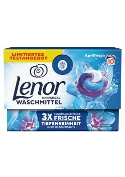 Капсули для прання Lenor Pods 4 в 1 Universal Aprilfrisch, 10 шт 