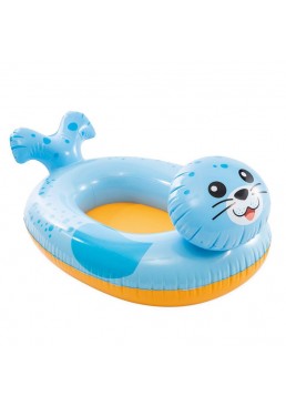 Дитяче надувне коло-плотик Intex 59380 "Морський котик", 112х99 см