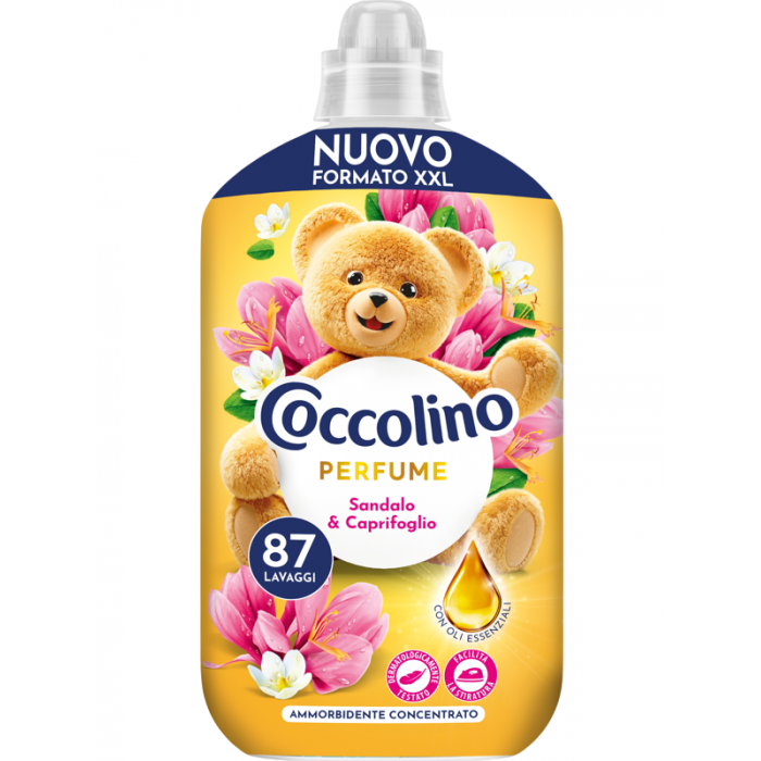 Кондиціонер для білизни Coccolino Perfume Sandalo&Caprifoglio cандал та жимолость, 1.827 л (87 прань) - 