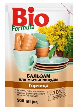 Бальзам для миття посуду Bio Formula Гірчиця, 500 мл