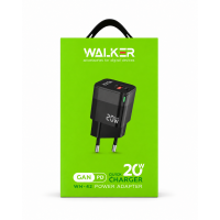 Сетевое зарядное устройство (адаптер) WALKER WH-42 20 Вт/18 Вт (черный)