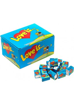 Упаковка жевательной резинки Love is банан и клубника, 100 шт