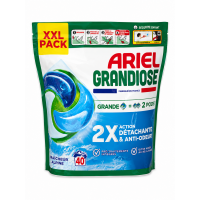 Капсулы для стирки Ariel GRANDIOSE Fraicheur Alpine для белых и цветных тканей, 40 шт