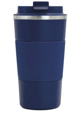 Термокружка вакуумная герметичная BPA FREE, 500 мл (синяя)