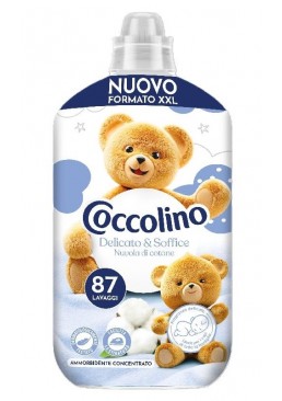 Кондиционер для белья Coccolino Delicato & Soffice Nuvola di Cotone нежность и мягкость, 1.827 л (87 стирок)