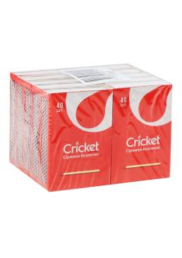 Спички безопасные бытовые Cricket (спайка 10 коробок)