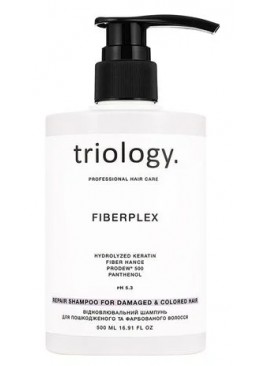 Відновлюючий шампунь triology. Fiberplex для пошкодженого та фарбованого волосся, 500 мл