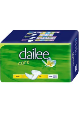Подгузники для взрослых дышащие Dailee Саге Super Small размер S, 30 шт (6 капель)