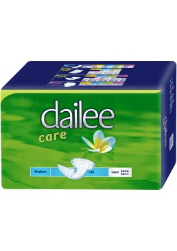 Подгузники для взрослых дышащие Dailee Саге Super Medium размер М, 30 шт (6 капель)
