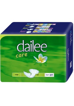 Подгузники для взрослых дышащие Dailee Саге Super Large размер L, 30 шт (6 капель)