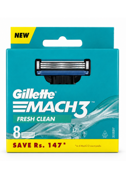 Змінні картриджі для гоління Gillette Mach3 Fresh Clean, 8 шт