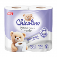 Туалетная бумага Chicolino 3-х слойная, 4 рулона
