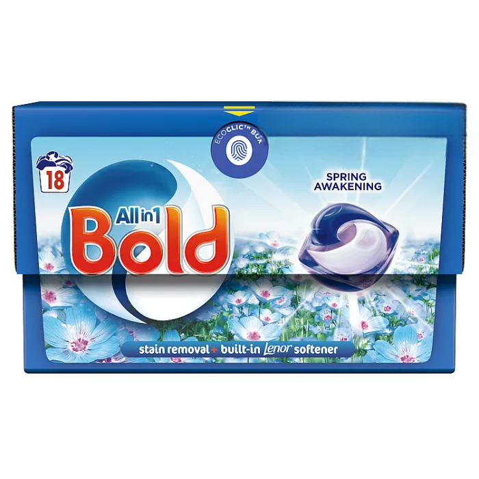 Капсулы для стирки универсальные Bold All in 1 Spring Awakening, 18 шт - 