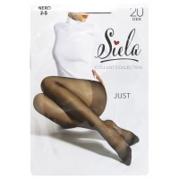 Колготки женские Siela Just, 20 DEN, Nero, размер 2