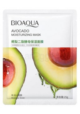 Маска Bioaqua зволоження з екстрактом авокадо тканинна для обличчя, 25г