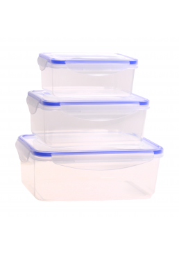 Набір контейнерів харчових Kamille KM-20001, 3 шт (400, 800, 1200 мл)