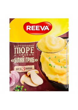 Пюре картофельное Reeva со вкусом белые грибы, 40 г